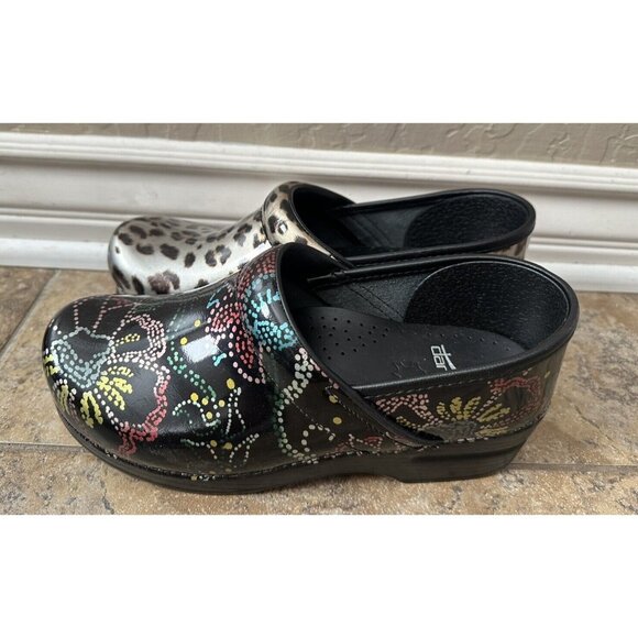 Dansko Mismatch Multicolors Women’s Clog Shoes Size 38 - Picture 3 of 7
